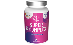 Essentials Super B-komplex vysoká dávka – Vegan, 30 kapslí