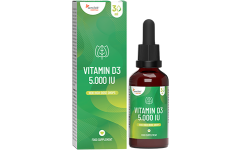 Essentials Vitamina D3 Gotas de alta dose 5,000 UI - Vegetariano, 1000 gotas, 30 ml