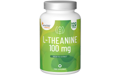 Essentials L-Teanina 100 mg, Extrato de Chá Verde de alta dose - Vegan, 120 Cápsulas