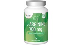 Essentials L-arginin 700 mg, visoka doza, slobodan oblik - veganski, 180 kapsula
