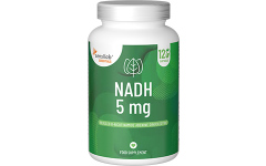 Essentials Suplemento de NADH 5 mg dosis alta - vegano, 120 cápsules