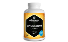 Magnesiumcitrat 360 mg Tagesdosis, 180 vegane Kapseln