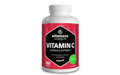 Vitamin C 160 mg ekstrakt acerole, 180 veganskih kapsula