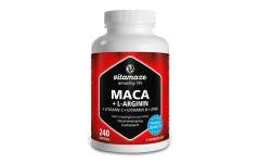 Doză concentrată de Maca + L-arginină + Vitamine + Zinc, 240 de capsule