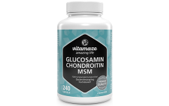 Glucosamina + condroitina + MSM, 240 cápsulas