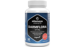 Gut flora vital complex med 12 aktiva kulturer + 16,2 miljarder CFU, 60 veganska kapslar 