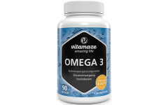 Omega 3 1000 mg Fish Oil hög styrka, 90 kapslar