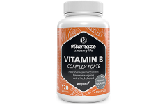 Vitamin B Complex Forte, extra high strength, 120 comprimés végétaliens 