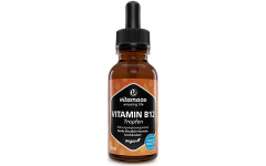 Vitamina B12 em gotas, 100 µg por gota vegan, 50 ml