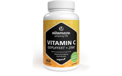 Vitamin C gepuffert + Zink, 360 vegane Tabletten