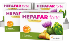 Hepafar forte PREMIUM: 3-mjesečni detox jetre - 3+3 GRATIS