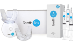 TeethTox Whitening Light Kit + 3x Whitening Gel