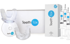 Kit de branqueamento TeethTox + 3x géis branqueadores 