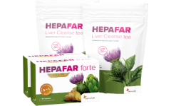 2x Hepafar forte + 2x Liver Cleanse Tea pakke