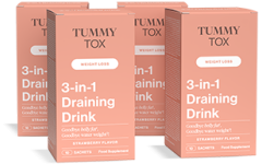 Draining Drink: 3-in-1 Bevanda Drenante Forte - 4 confezioni