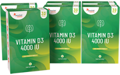 Essentials Vitamin D3 4000 IU, hög dos - vegetariskt, 180 kapslar