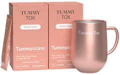 Tummyccino: 2 caixas + Caneca TummyTox GRÁTIS