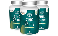 Essentials Zinc chélaté hautement dosé 25 mg - Végétalien, 90 gélules