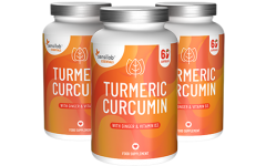 Essentials Turmeric Curcumin hochdosiert, 180 Kapseln