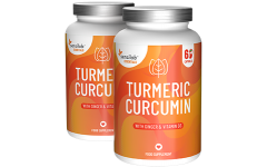 Essentials Turmeric Curcumin 1+1 GRATIS hochdosiert, 120 Kapseln