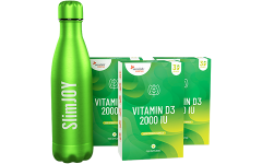3x Essentials Vitamin D3 2000 IU + láhev ZDARMA