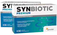 Synbiotic Premium 1+1 ZDARMA:vysoce kvalitní probiotikum, 33 miliard CFU