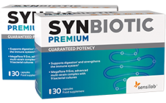 Synbiotic Premium High-Quality Probiotic, 33 billion CFU 1+1 FREE