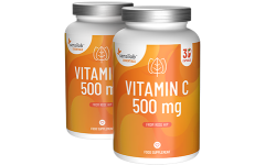 Essentials Vitamín C vysoká dávka 500 mg – Vegan, 60 kapslí