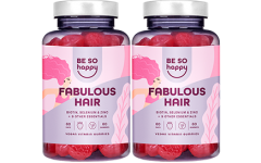 Gomas Fabulous Hair - para cabelos incríveis: 2 frascos