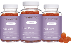 Hair Care: Gomas para cabelos fortes e grossos - 3 frascos