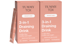 3-in-1 Draining Drink (Peach) 2-pack- Drink against water weight