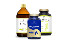 Pack adelgazamiento. Detox, quema grasa y garcinia.