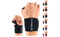 Handgelenk Bandagen Wrist Wraps 45 cm mit Klettverschluss, 1 Paar