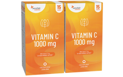 Essentials Vitamin C 1000 mg 1+1 GRATIS hochdosiert – vegan, 30 Beutel