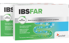 IBSFAR - Nahrungsergänzungsmittel bei Reizdarmsyndrom (IBS) (2 Packungen)
