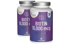 Essentials Biotin 10,000 mcg 1+1 GRATIS