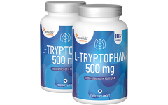 Essentials L-tryptofan 500 mg, hög dos - veganskt, 360 kapslar