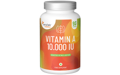 Essentials Vitamine A hautement dosé 10 000 UI - Végétalien, 90 gélules