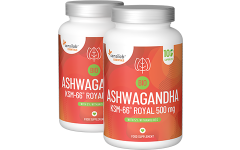 Essentials BIO Ashwagandha KSM-66® Royal 500 mg Korkea annos - vegaaninen, 200 kapselia