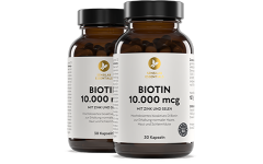 BIOTIN 10 000 mcg (lot de 2)