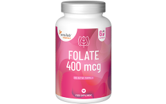 Essentials Folate hautement dosé 400mcg  - Végétalien, 60 gélules