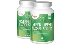 Essentials Grünlippmuschel 500mg hochdosiert, 600 Kapseln (2 Packungen)
