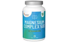 Essentials Complesso di Magnesio 500 - Alto dosaggio - Vegano, 90 capsule