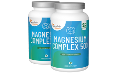 Essentials Magnesium Komplex 500, hög dos - veganskt, 180 kapslar 