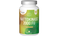 Essentials Nattokinaza 2000 UF, în doză mare, vegan - 60 de capsule