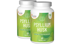 Essentials Psyllium Husk (enveloppe de psyllium) hautement dosé - Végétalien, 180 gélules