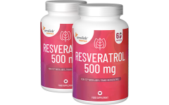 Essentials Resveratrol 500 mg, højdosis - vegansk, 120 kapsler