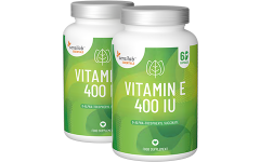 Essentials Vitamine E hautement dosé 400 UI - Végétalien, 120 gélules