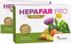 Hepafar PRO Premium, capsule con cardo mariano per il fegato grasso (2 confezioni)