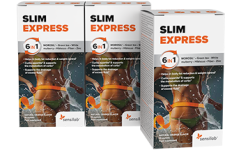 Slim Express - bebida para adelgazar 6 en 1 con Morosil, 1+2 GRATIS